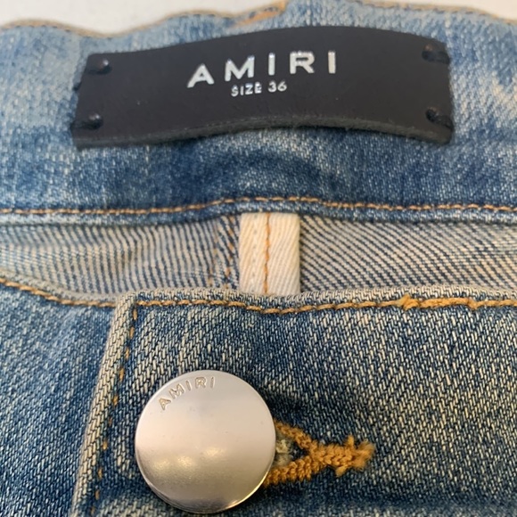 Amiri Mx1 Ultra-Suede Skinny Jeans Size 36 NWT - Picture 8 of 16